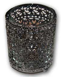 metal encased votive