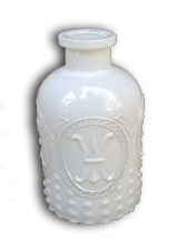 white glass bottle to hire