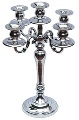 silver aliminium candleabra to hire