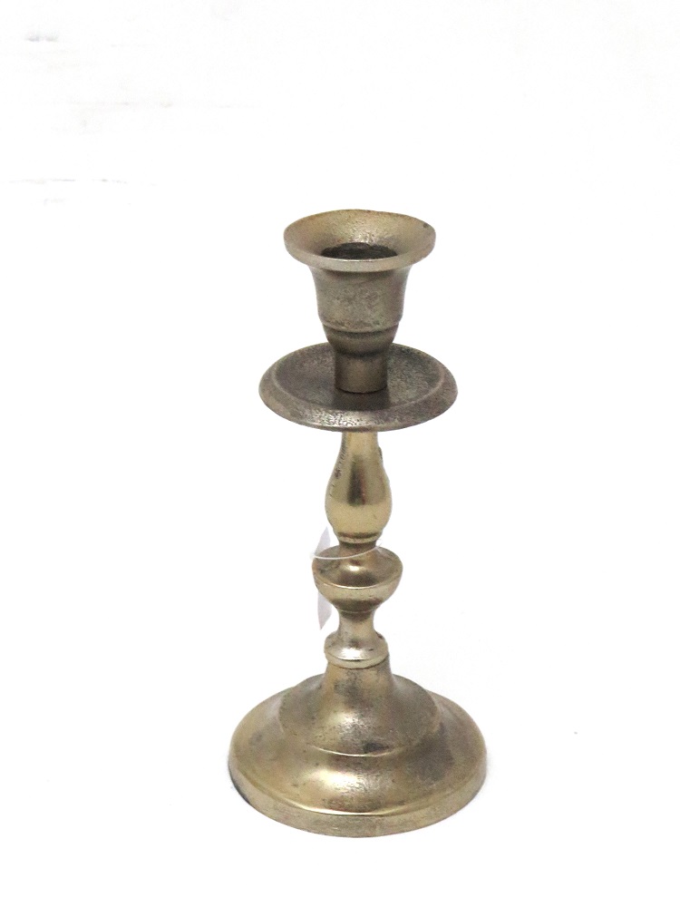 white gold candlestick to hire