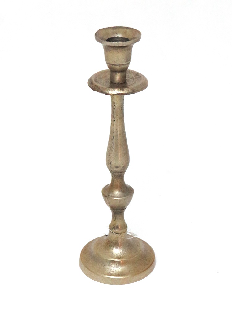 white gold candlestick to hire