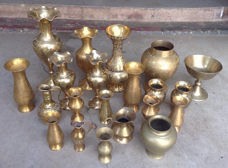 brass vessels containers to rent